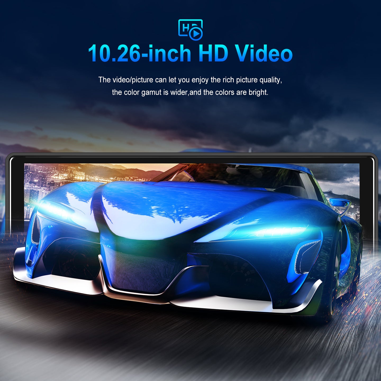10.26inch Bluetooth Car Navigation Carplay Wireless Car Radio Recorder AHD Camera