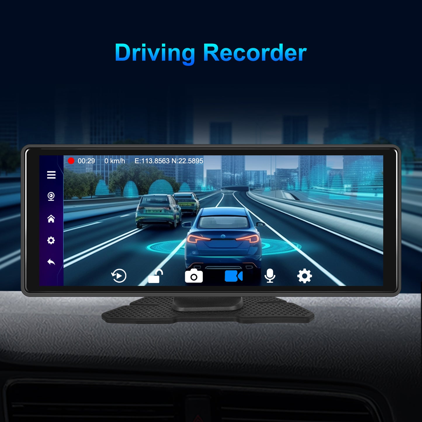 10.26inch Bluetooth Car Navigation Carplay Wireless Car Radio Recorder AHD Camera