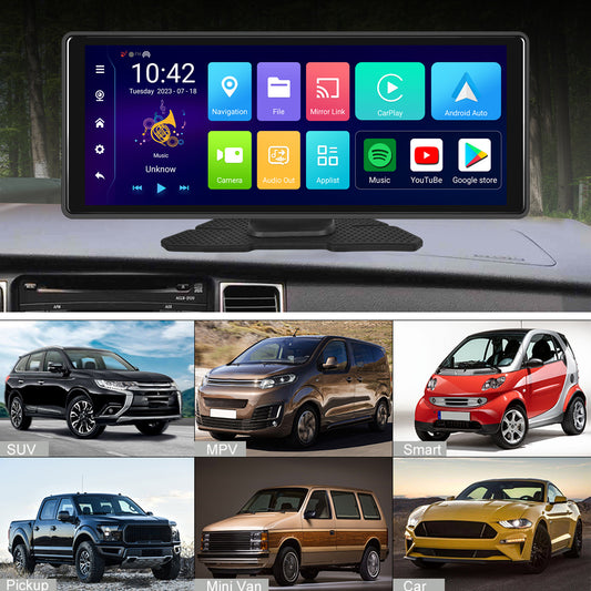 10.26inch Bluetooth Car Navigation Carplay Wireless Car Radio Recorder AHD Camera