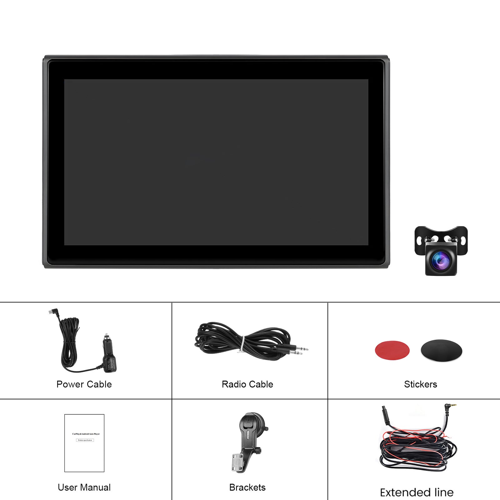7-inch Full Touch Screen Apple CarPlay Horizontal Vertical Switching Camera