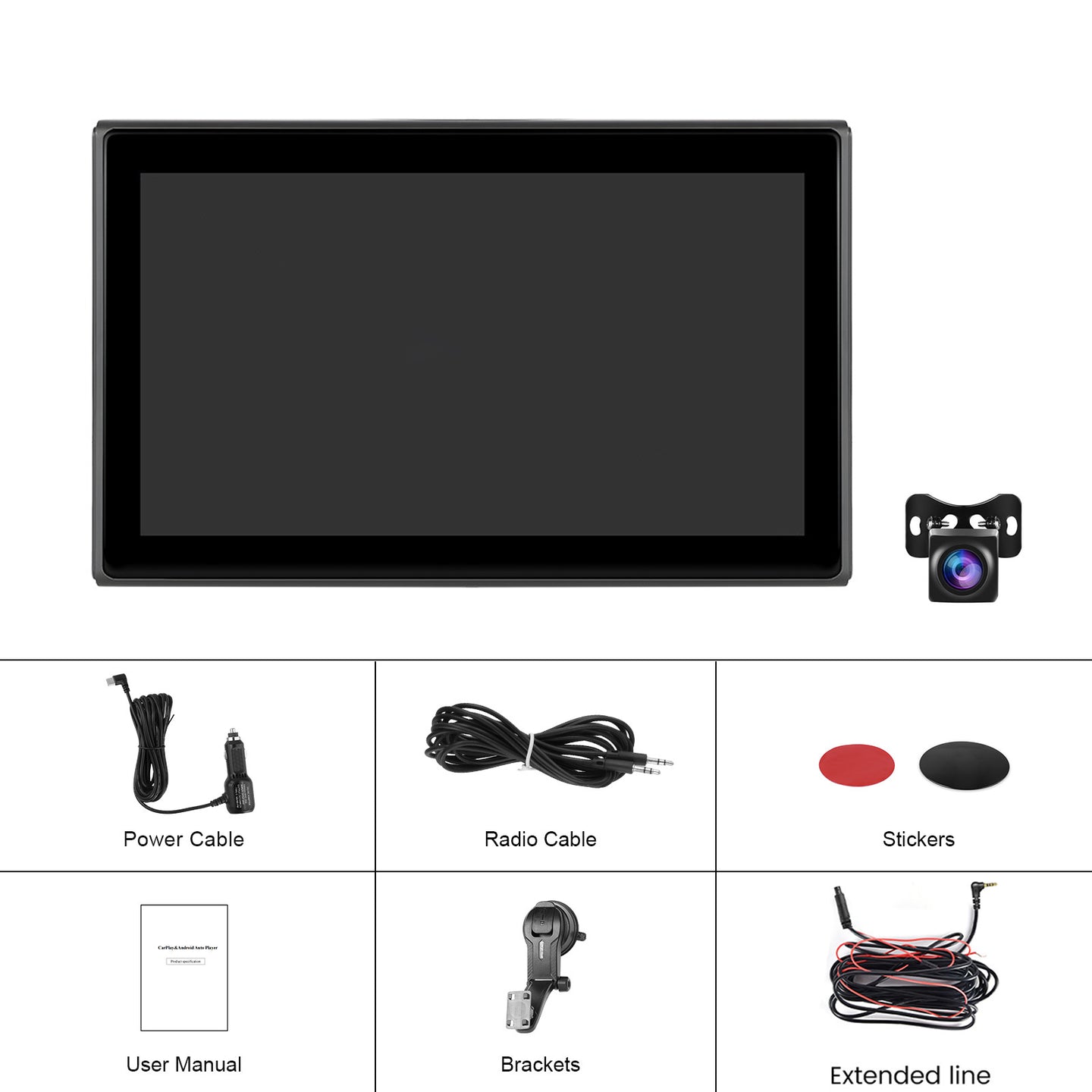 7-inch Full Touch Screen Apple CarPlay Horizontal Vertical Switching Camera