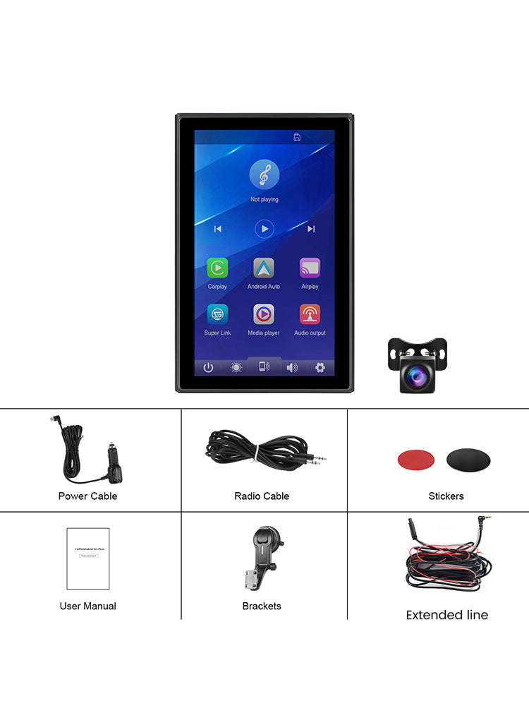 7-inch Full Touch Screen Apple CarPlay Horizontal Vertical Switching Camera