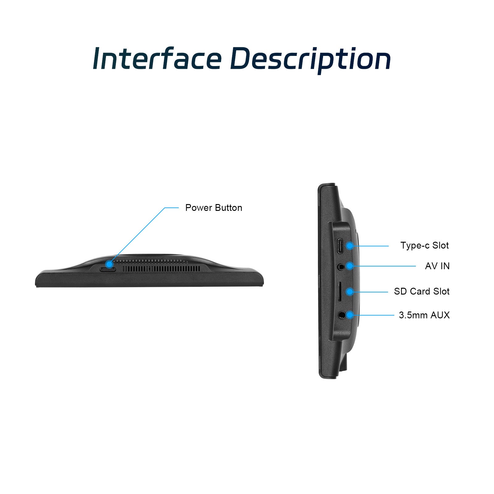 7-inch Full Touch Screen Apple CarPlay Horizontal Vertical Switching Camera