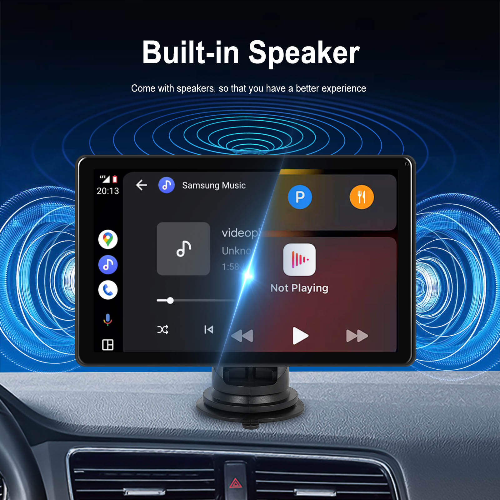 8-inch Full Touch Screen Apple CarPlay Horizontal Vertical Switching AHD Camera
