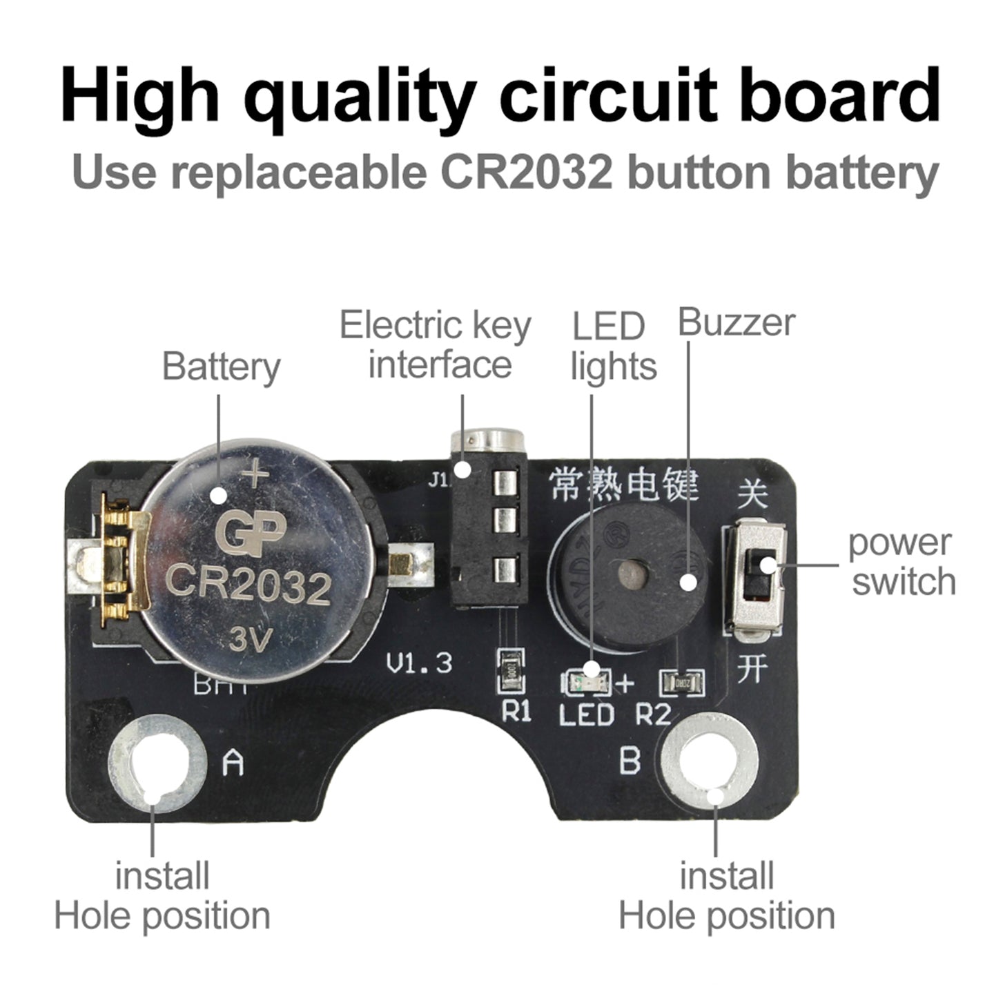 Morse Code CW Transmission Training Key Sound Light Circuit Board For Manual Key