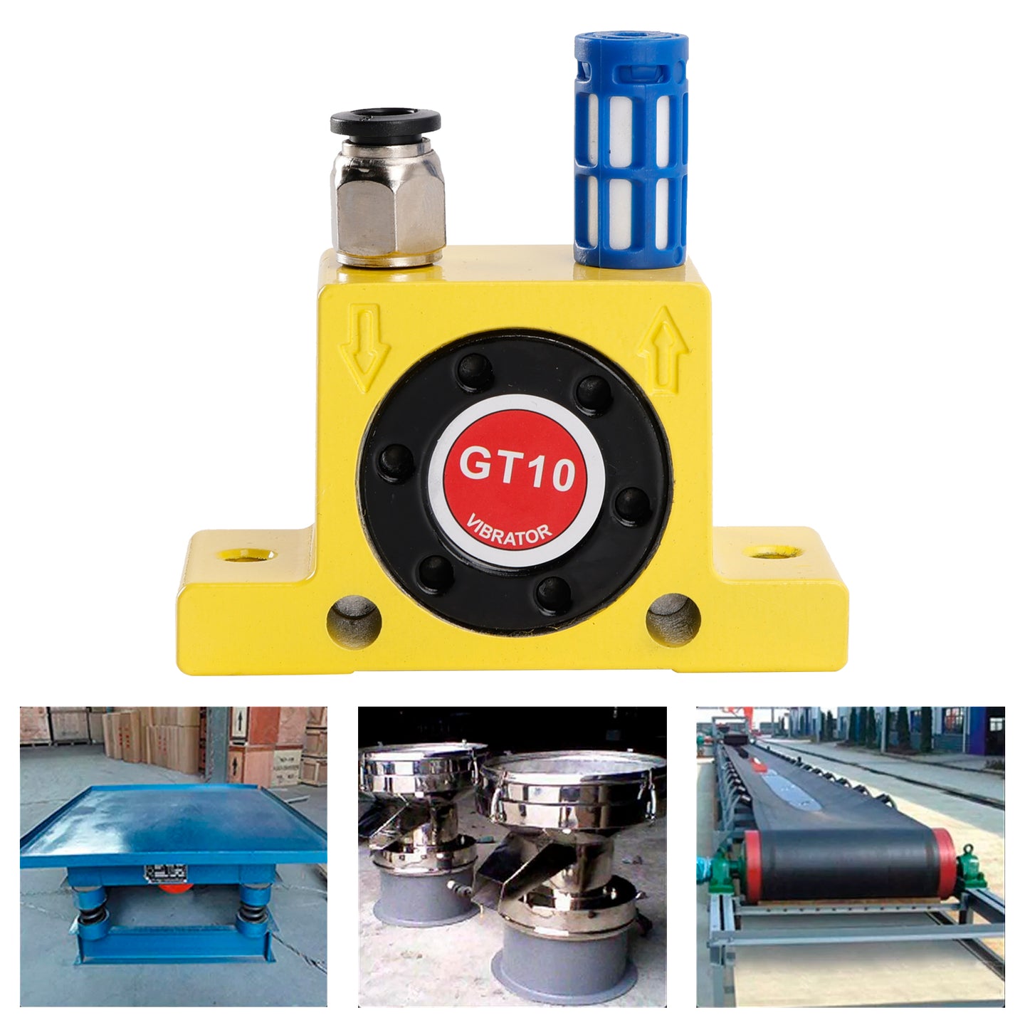 Pneumatic Turbine Vibrators GT8/10/13/16/20/25 Silent Golden Industrial Vibrator, GT10