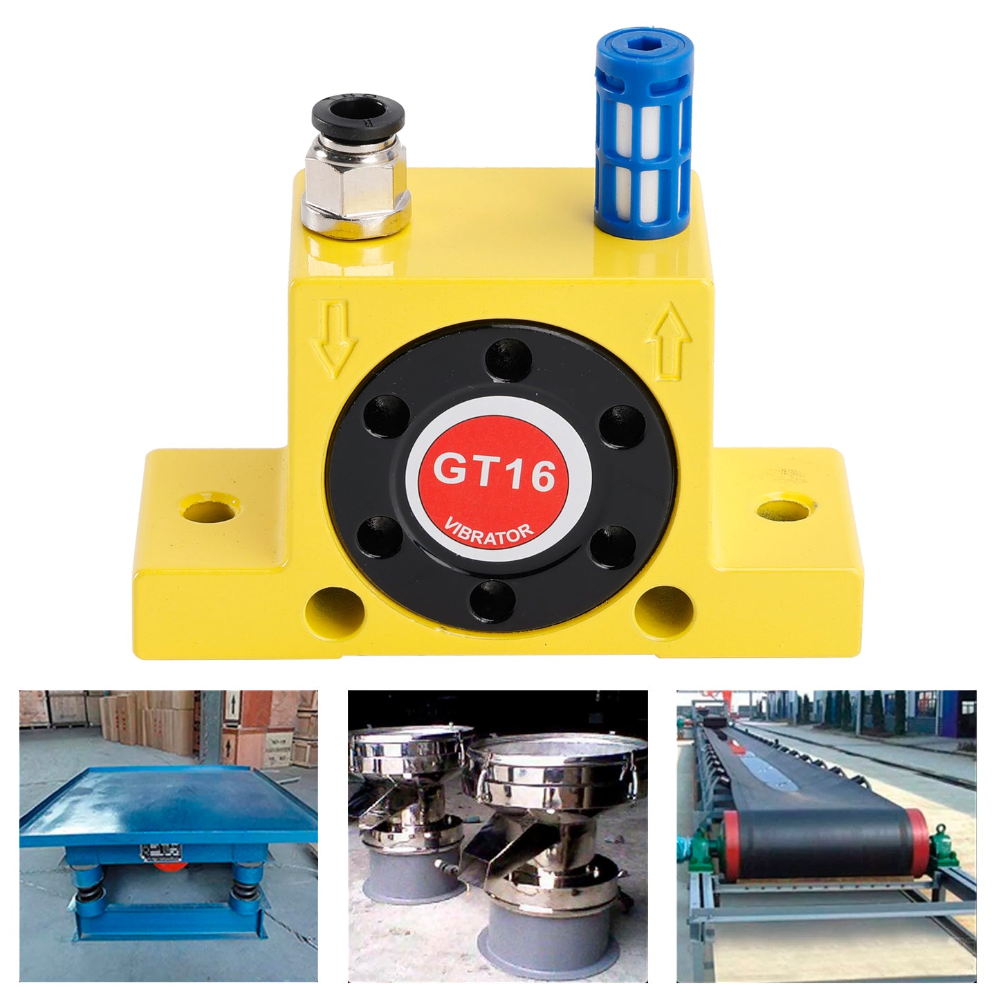 Pneumatic Turbine Vibrators GT8/10/13/16/20/25 Silent Golden Industrial Vibrator, GT16
