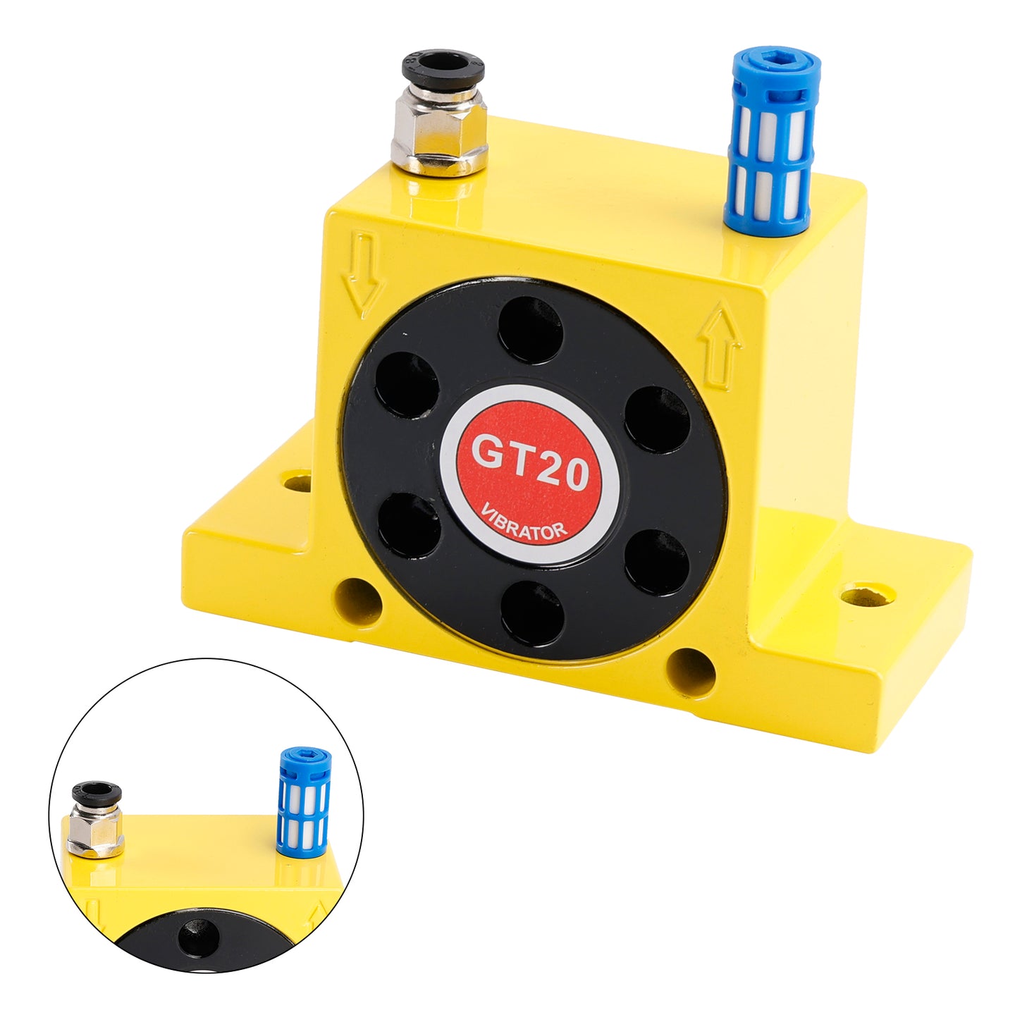 Pneumatic Turbine Vibrators GT20 1/4" Silent Golden Industrial Vibrator