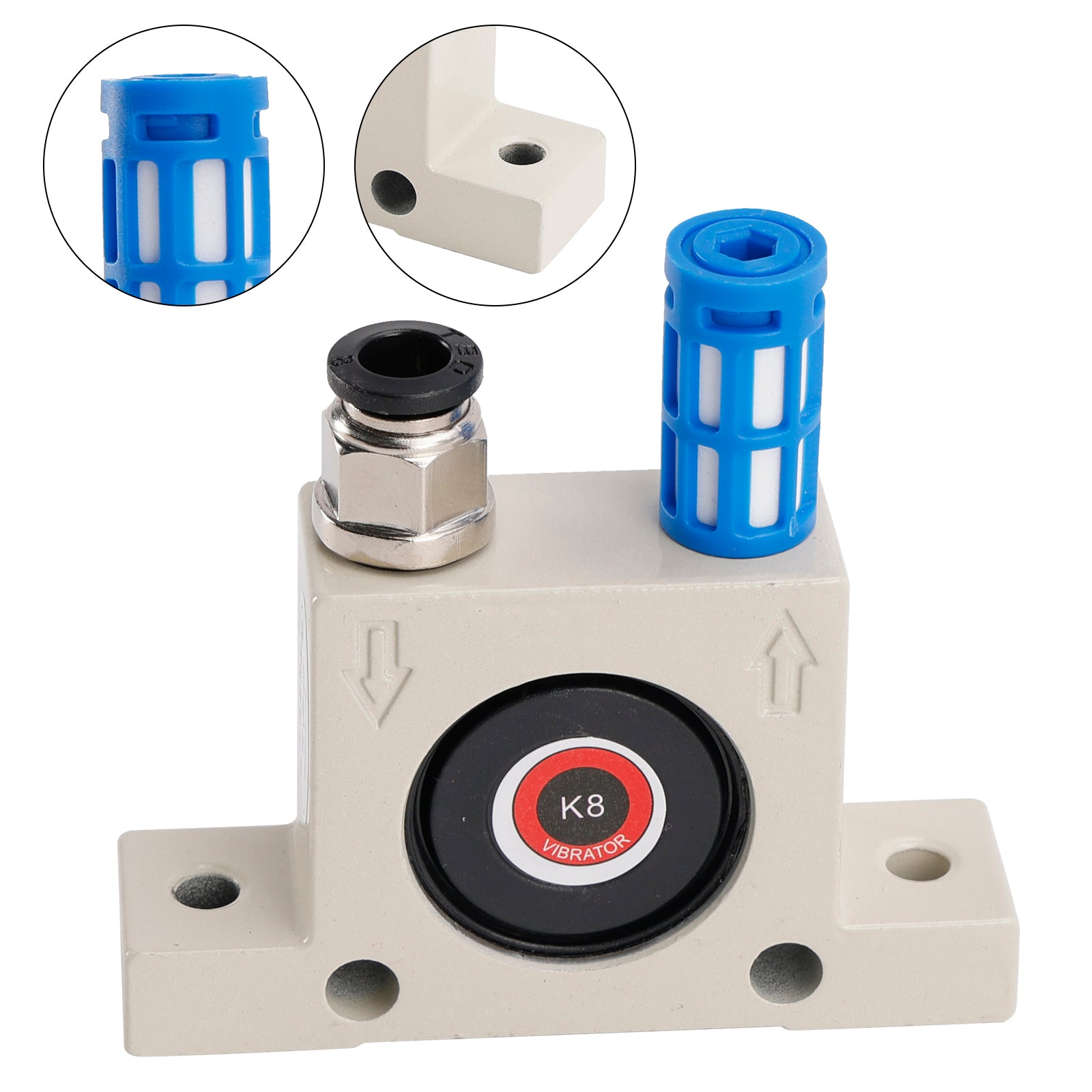 K8/10/13/16 Pneumatic Vibrator Power Concrete Vibrator Air Turbine Oscillator, K08