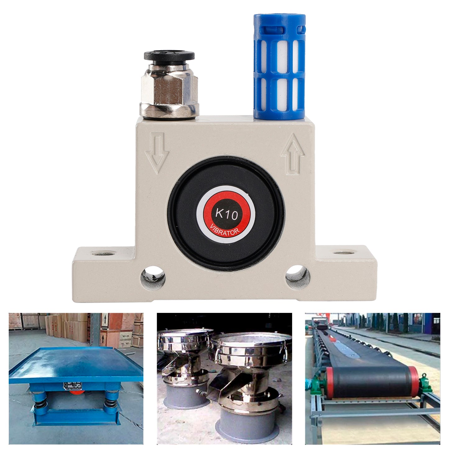 K8/10/13/16 Pneumatic Vibrator Power Concrete Vibrator Air Turbine Oscillator, K10