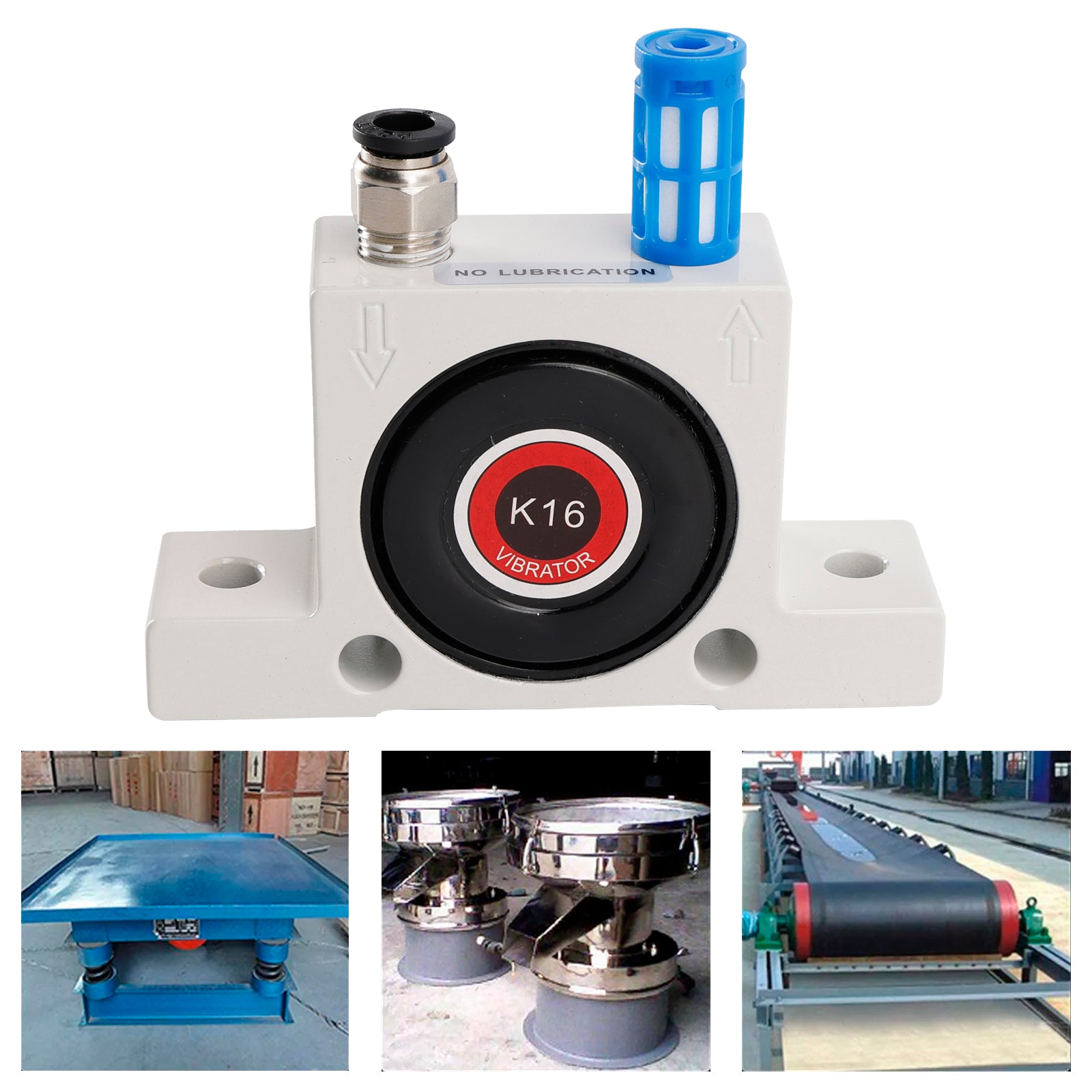 K8/10/13/16 Pneumatic Vibrator Power Concrete Vibrator Air Turbine Oscillator, K16
