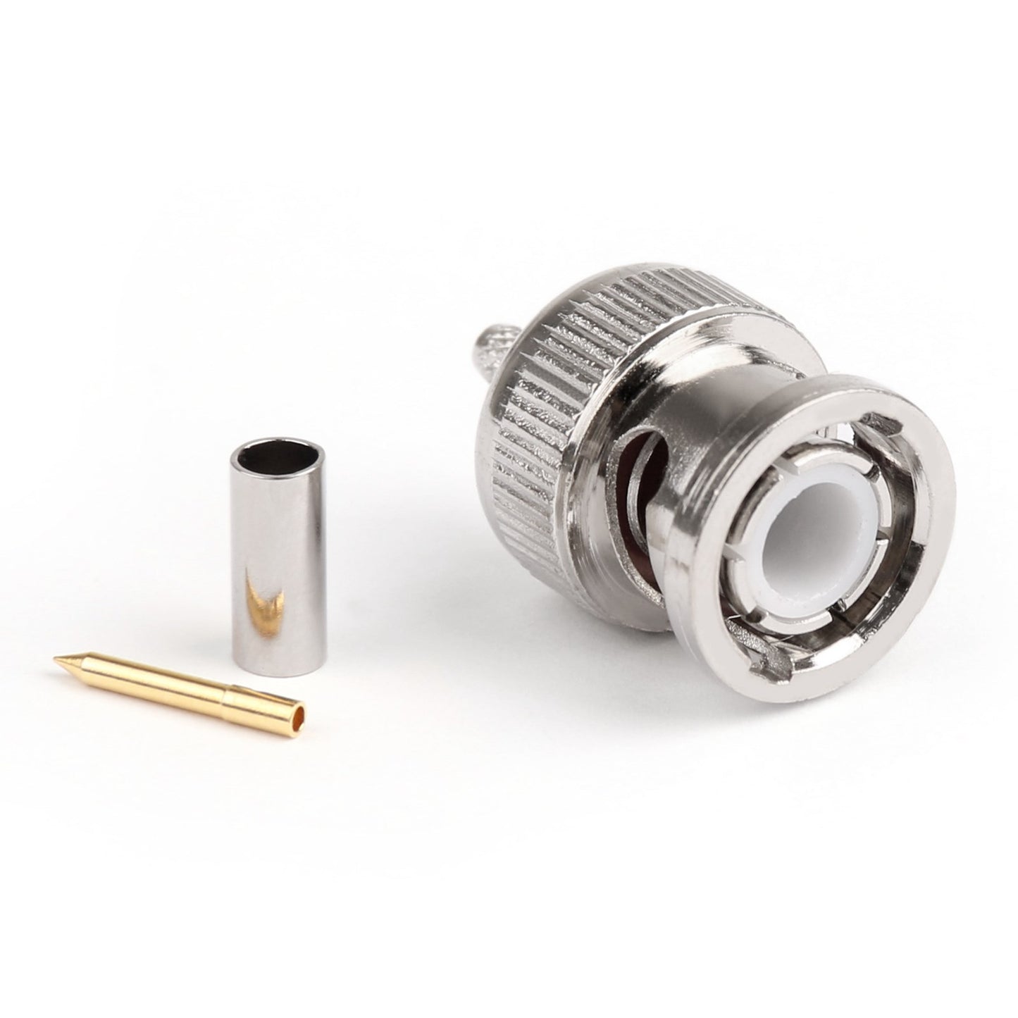 BNC Male Plug RF Straight Crimp Adapter For RG174 RG316 RG179 LMR100 Cable US