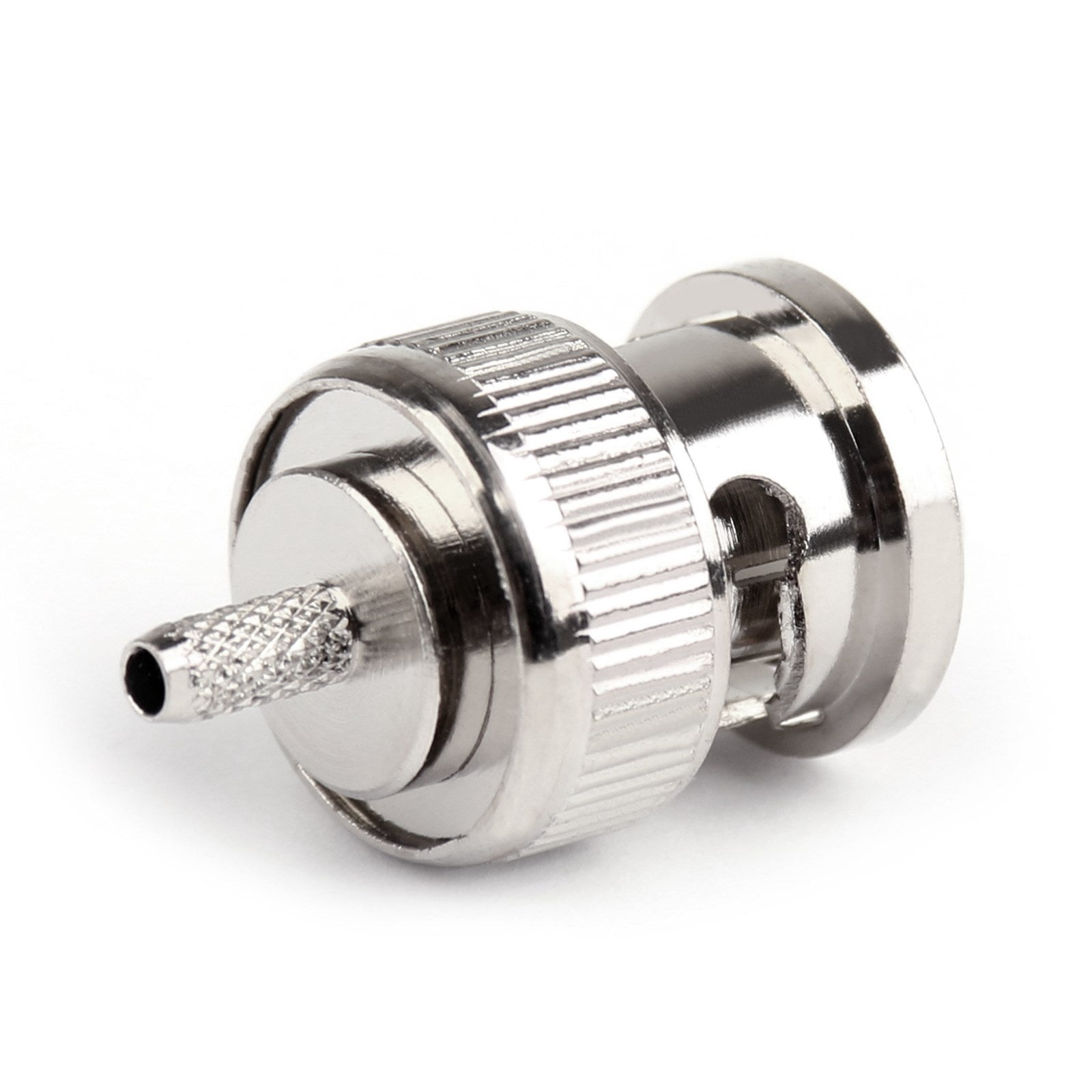 BNC Male Plug RF Straight Crimp Adapter For RG174 RG316 RG179 LMR100 Cable US