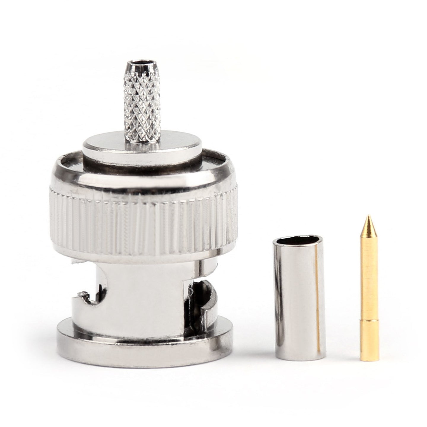 BNC Male Plug RF Straight Crimp Adapter For RG174 RG316 RG179 LMR100 Cable US