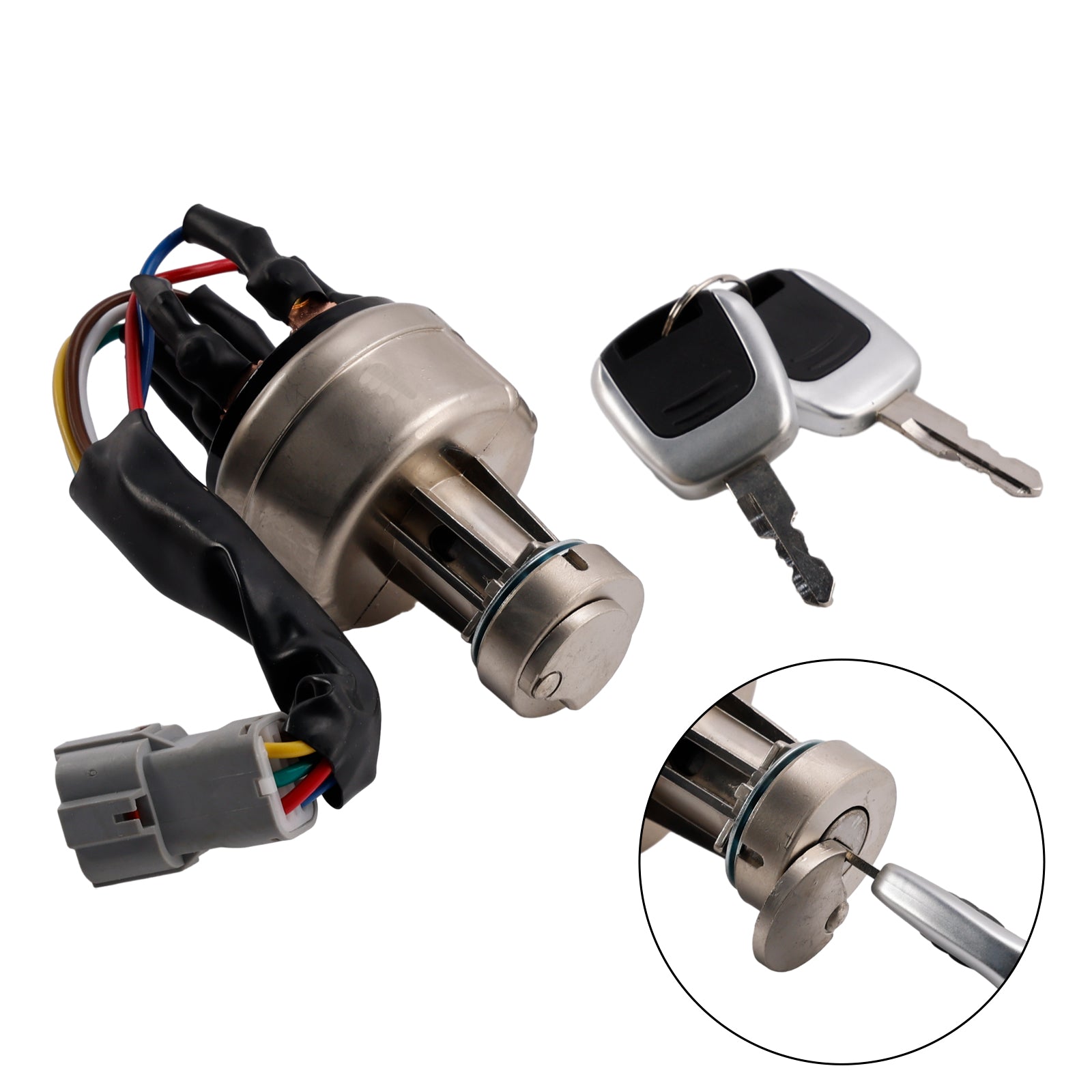 Hyundai Excavator R150 R220 R215 R225-7-9 Ignition Starter Switch With 2 Keys 21Q4-00090