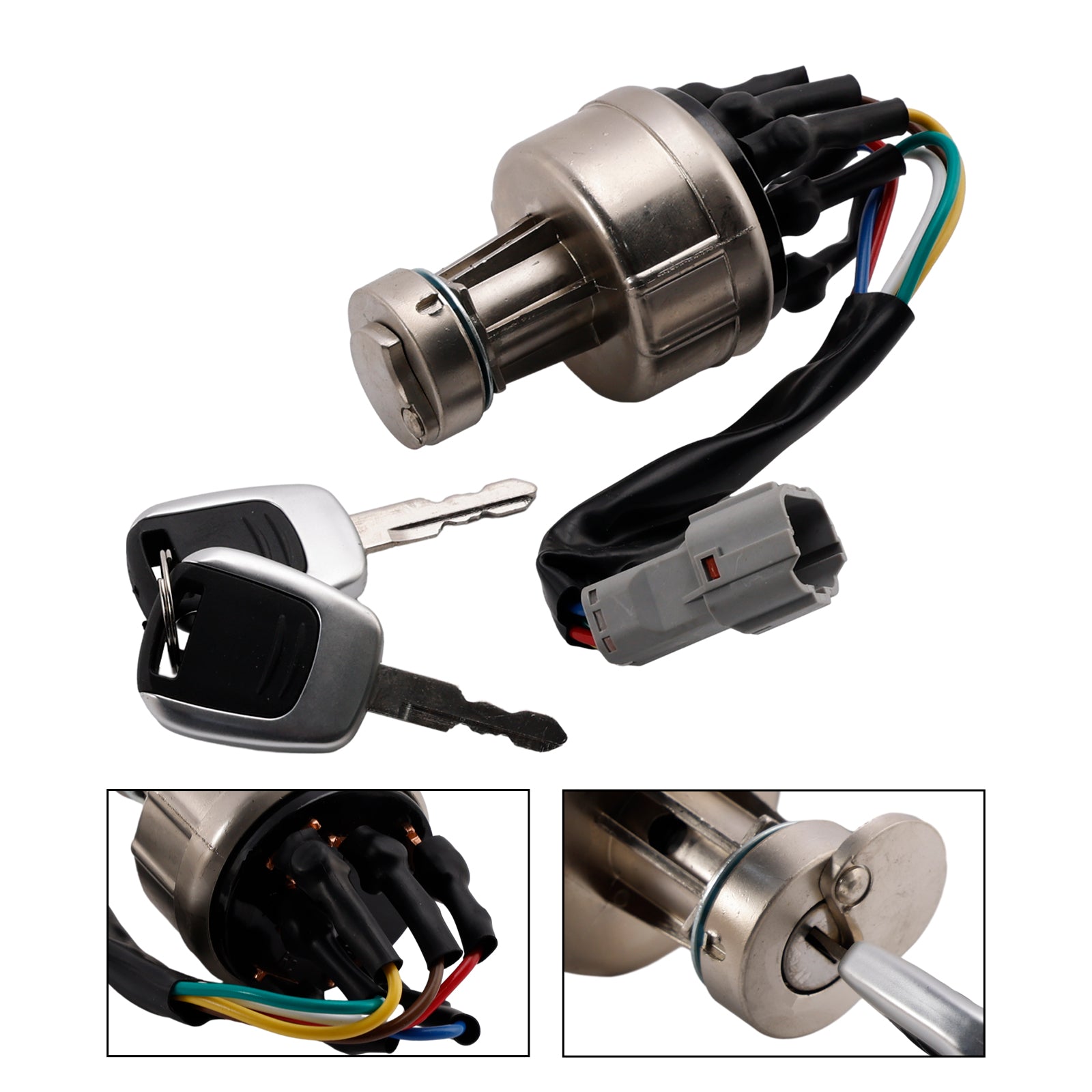 Hyundai Excavator R150 R220 R215 R225-7-9 Ignition Starter Switch With 2 Keys 21Q4-00090
