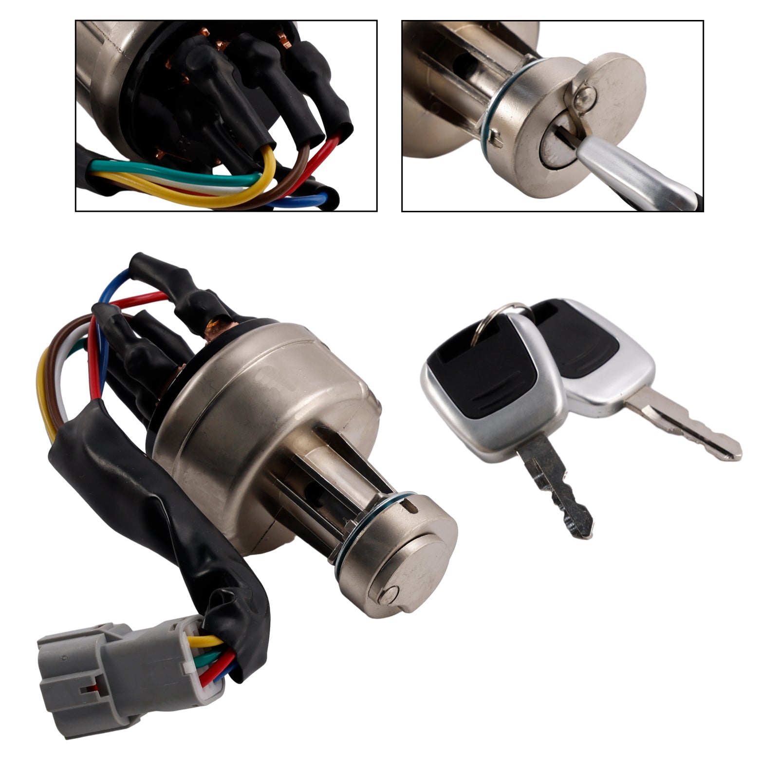 Hyundai Excavator R150 R220 R215 R225-7-9 Ignition Starter Switch With 2 Keys 21Q4-00090