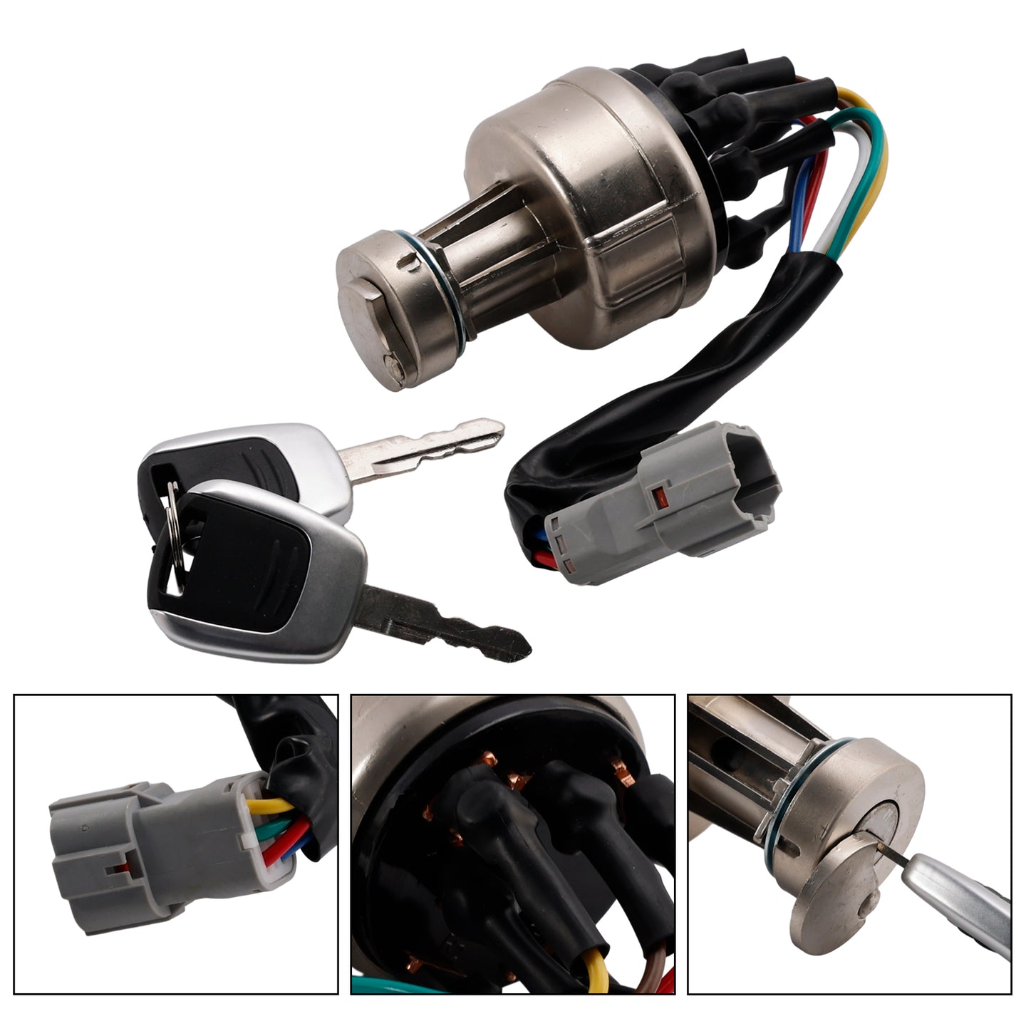 Hyundai Excavator R150 R220 R215 R225-7-9 Ignition Starter Switch With 2 Keys 21Q4-00090