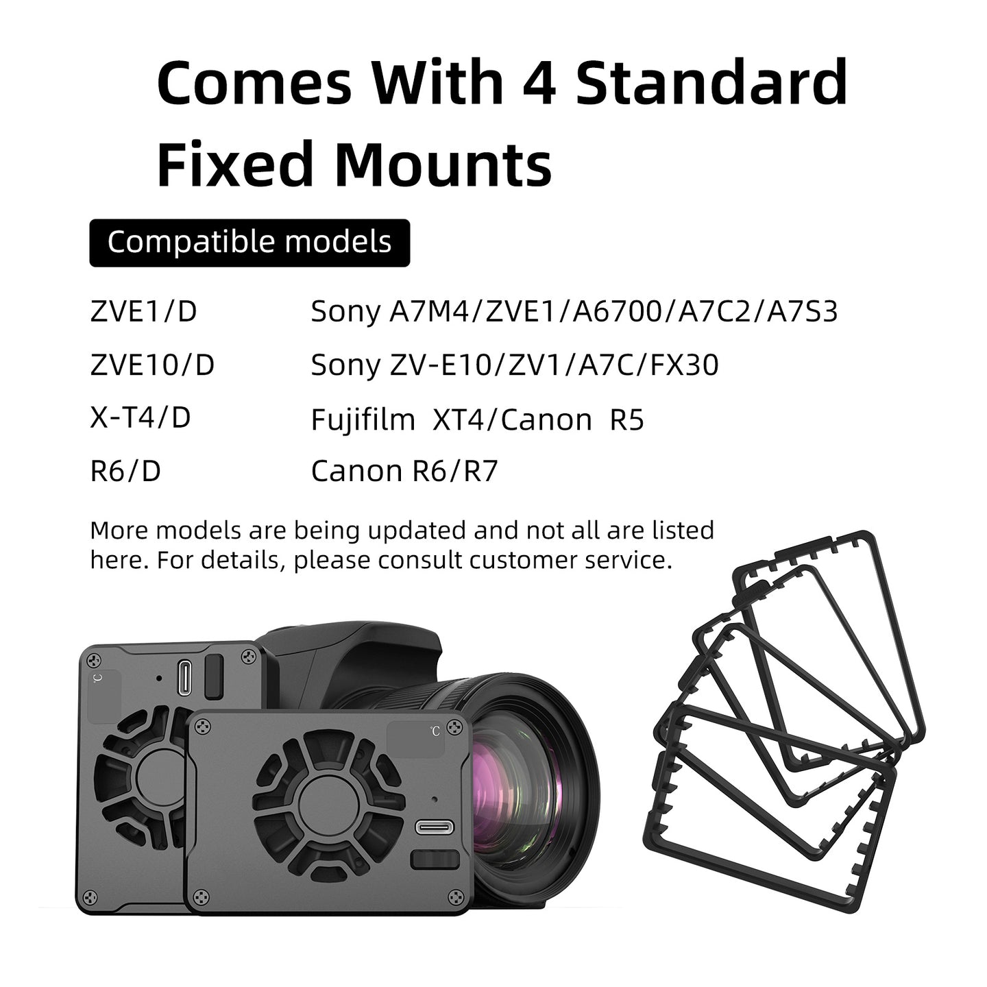 Portable Metal Shell Semiconductor Camera Radiator For Sony Canon R5/R6/Fuji Xt4