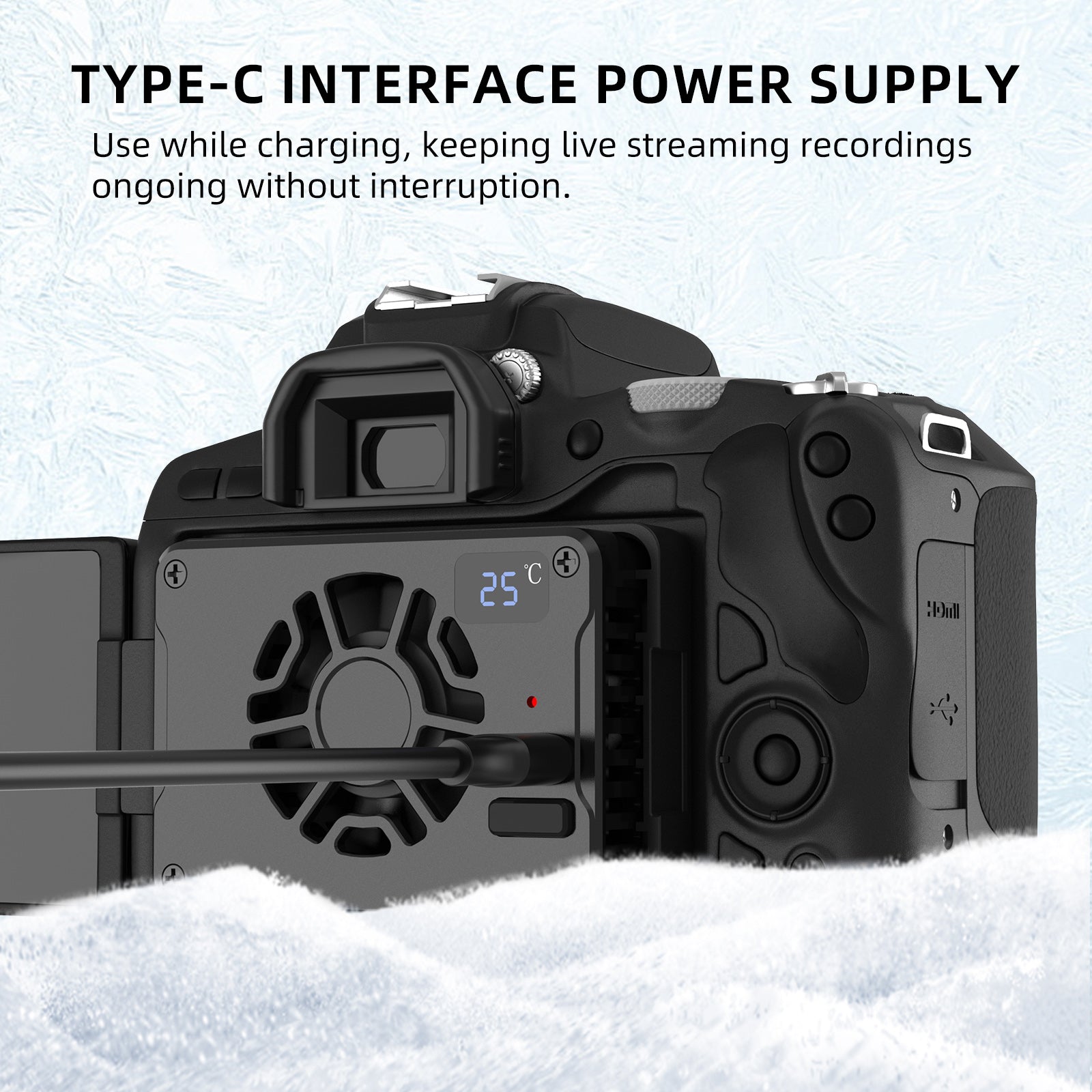 Portable Metal Shell Semiconductor Camera Radiator For Sony Canon R5/R6/Fuji Xt4
