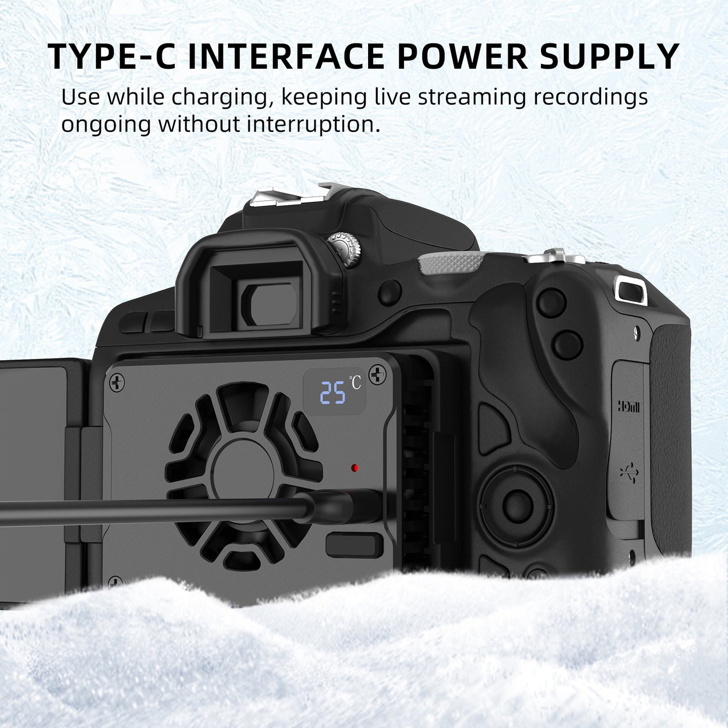 Portable Metal Shell Semiconductor Camera Radiator For Sony Canon R5/R6/Fuji Xt4