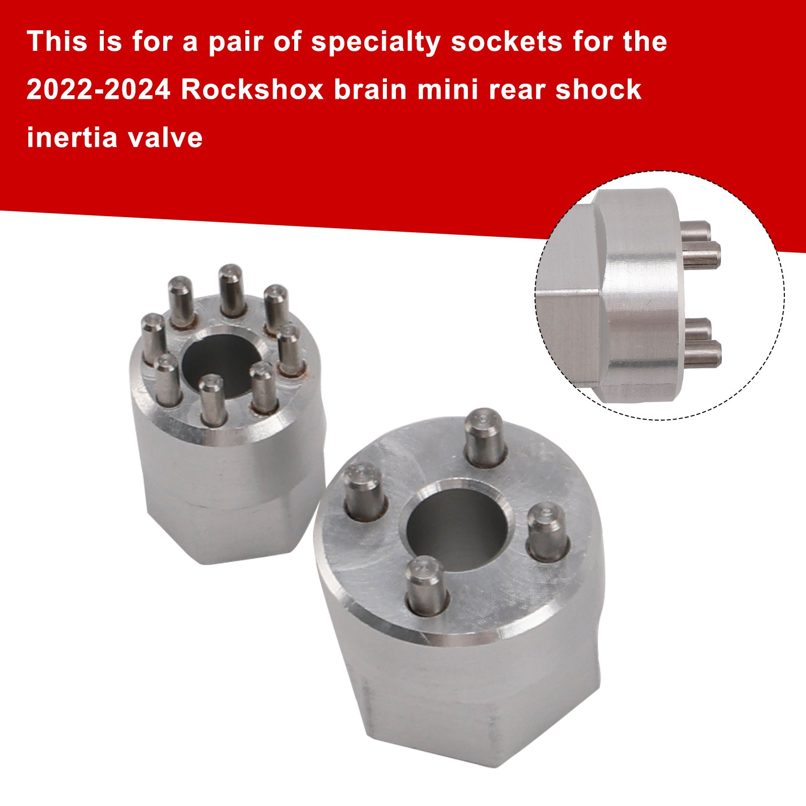 RockShox Brain Inertia Valve Tool 2022-2024–Socket Set for Specialized MINI Shock