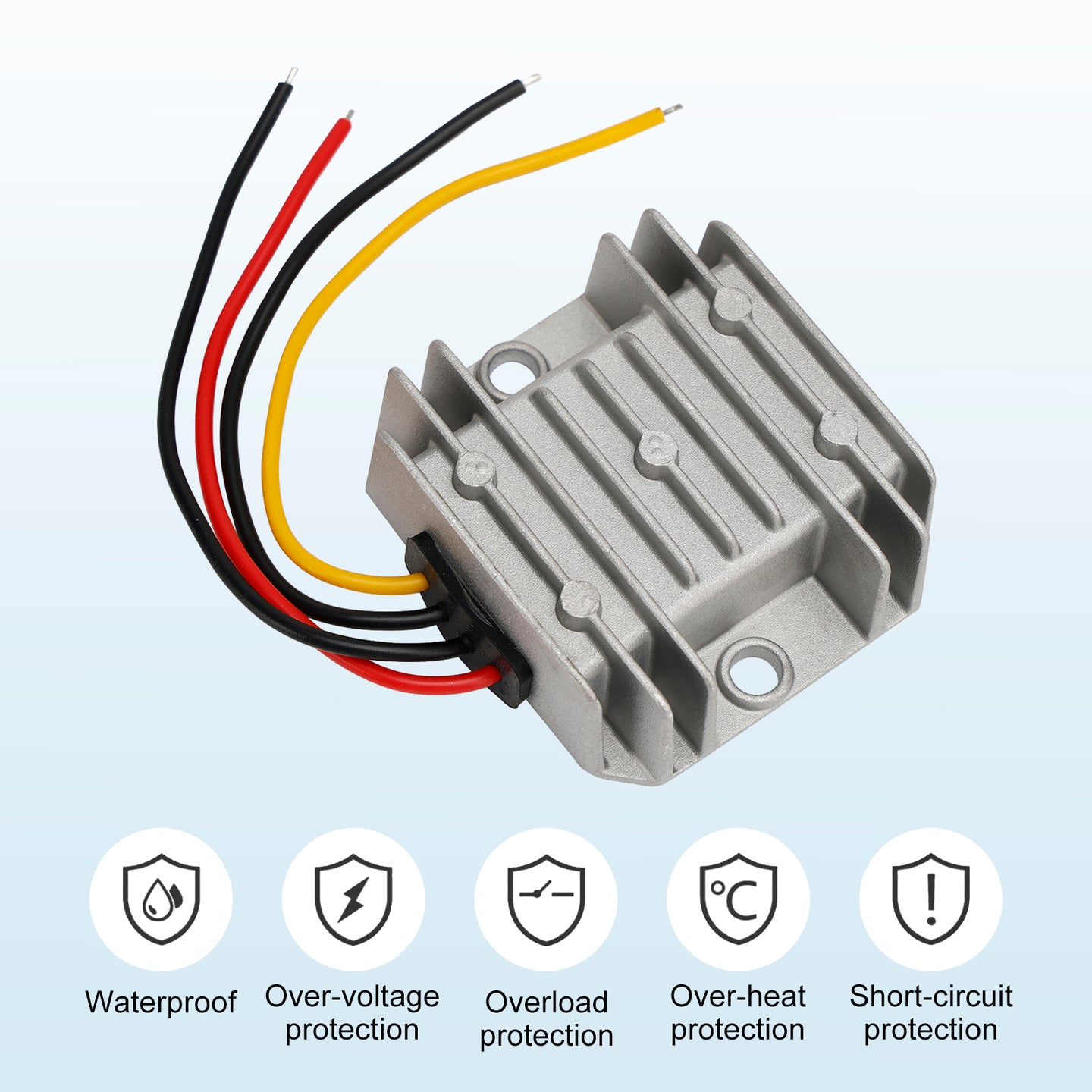 5A Waterproof DC/DC Converter Power Supply Regulator 11-90V Step Down To 5V