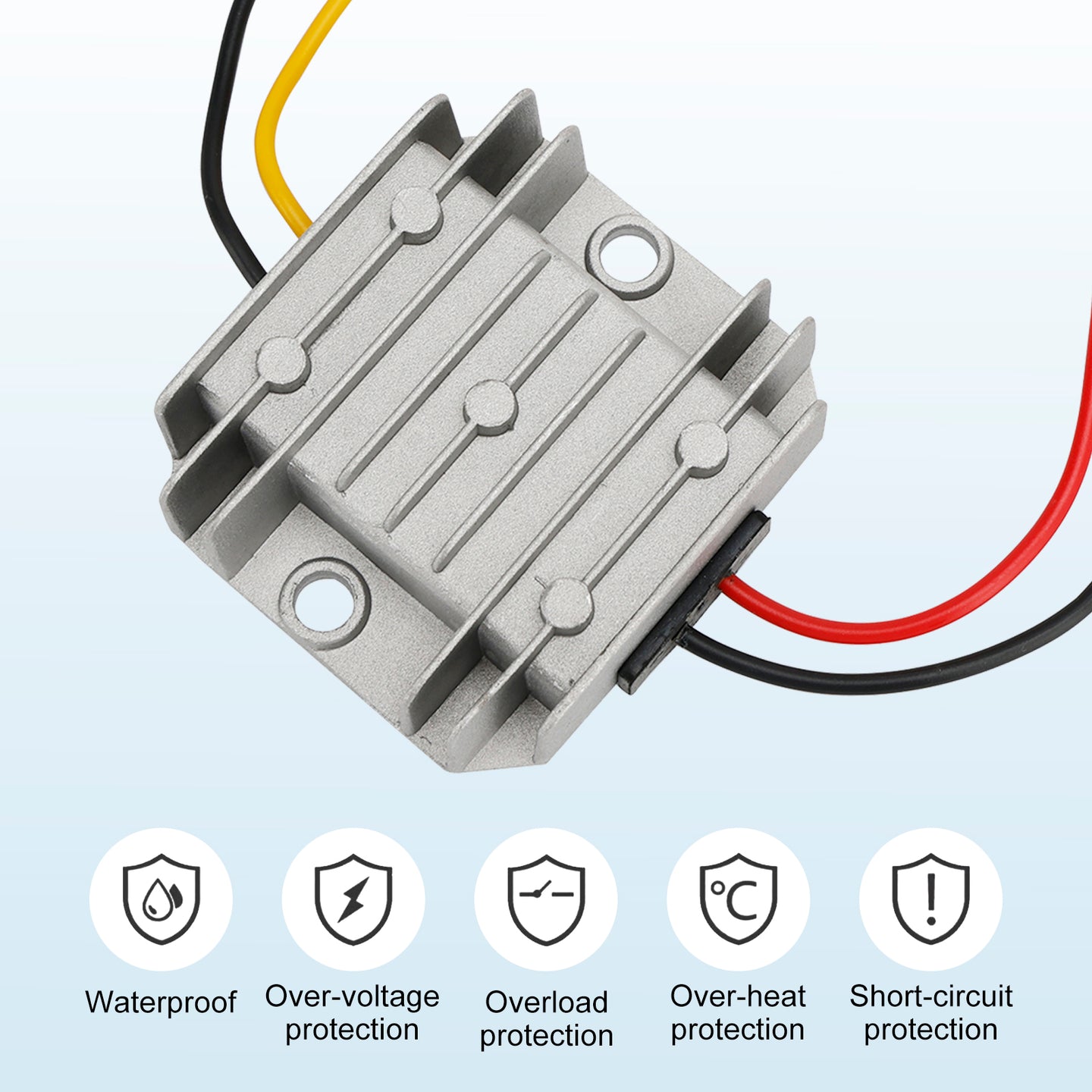 Waterproof Buck Step Down Converter 20-72V to DC12V 5A Car Power Module