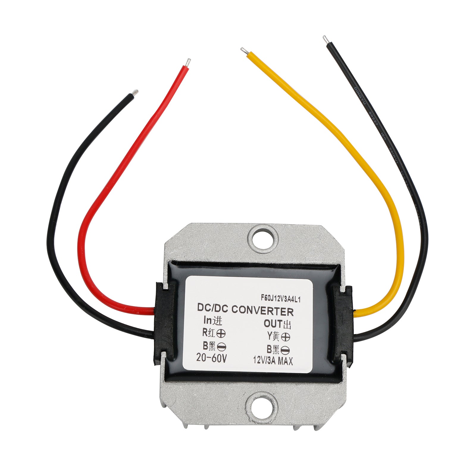 DC20-60V To DC12V 3A Step Down 36W Power Converter Regulator WaterProof
