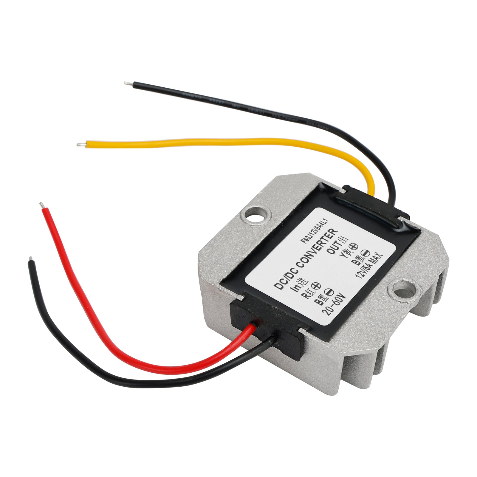 WaterProof DC20-60V To DC12V 5A 60W Step Down Power Converter Regulator