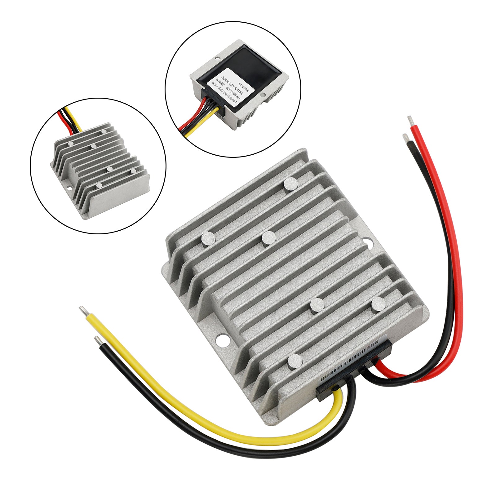 Waterproof DC 20-60V to 12V 20A 240W Step-Down Power Supply Converter Regulator