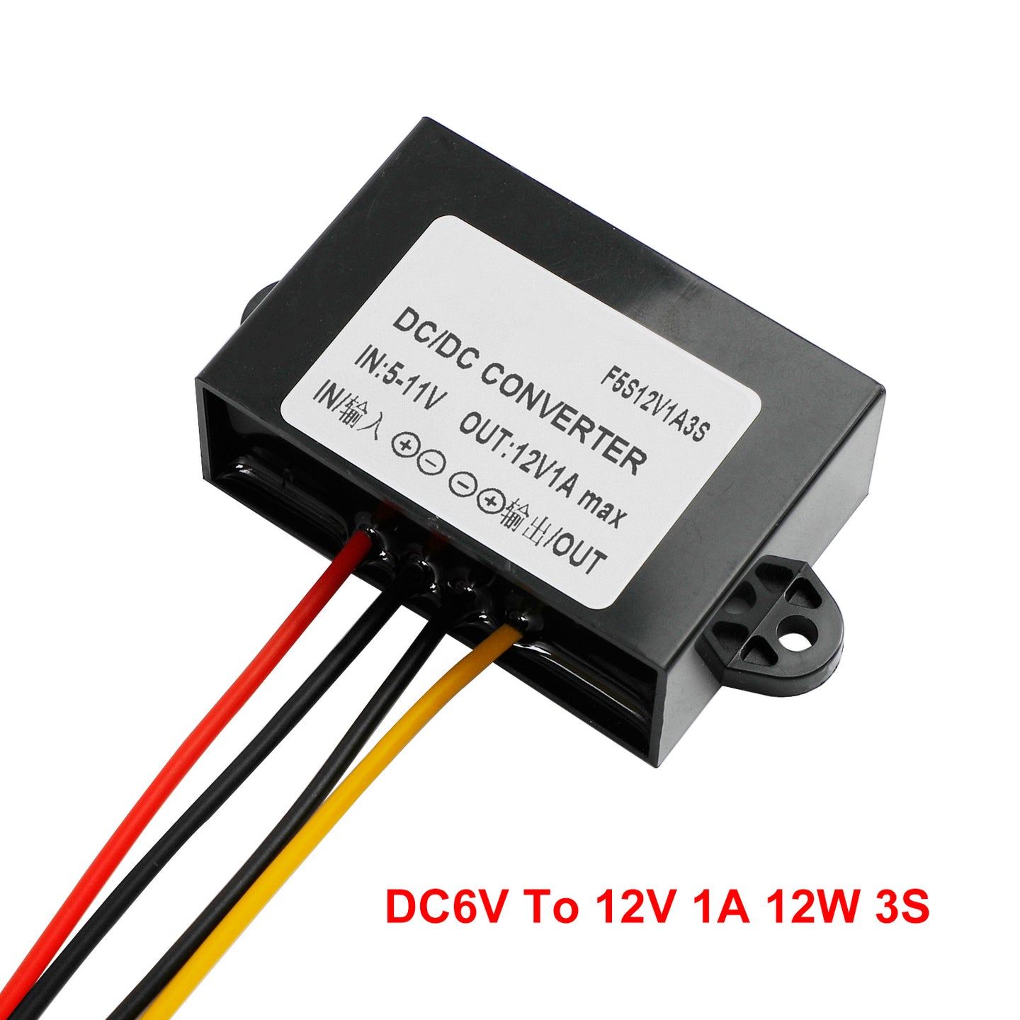 Waterproof DC-DC Boost Step-Up Converter 1A 6V To 12V Car Power Supply Module