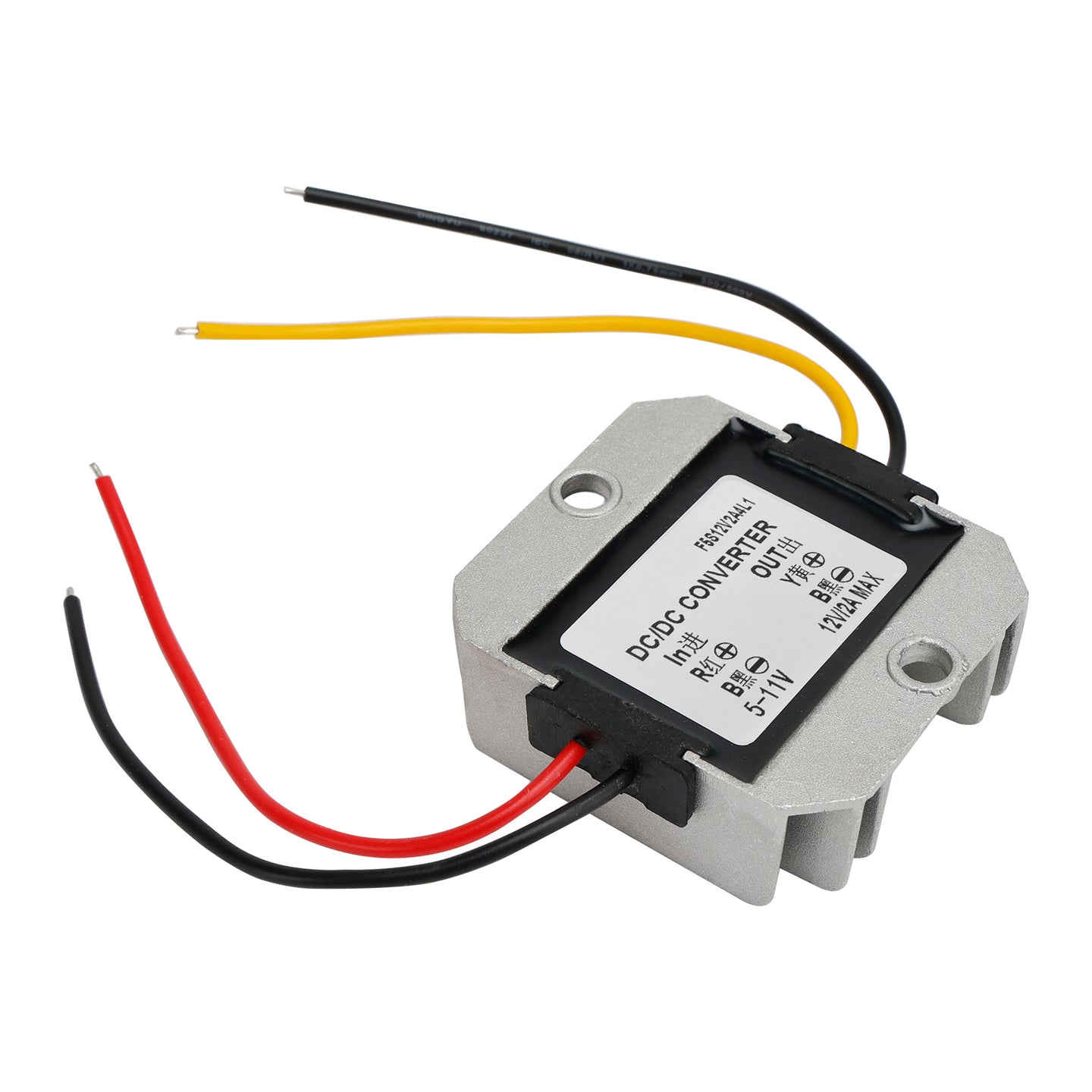 Waterproof DC 6V to 12V 2A 24W Step-Up Power Supply Converter Regulator