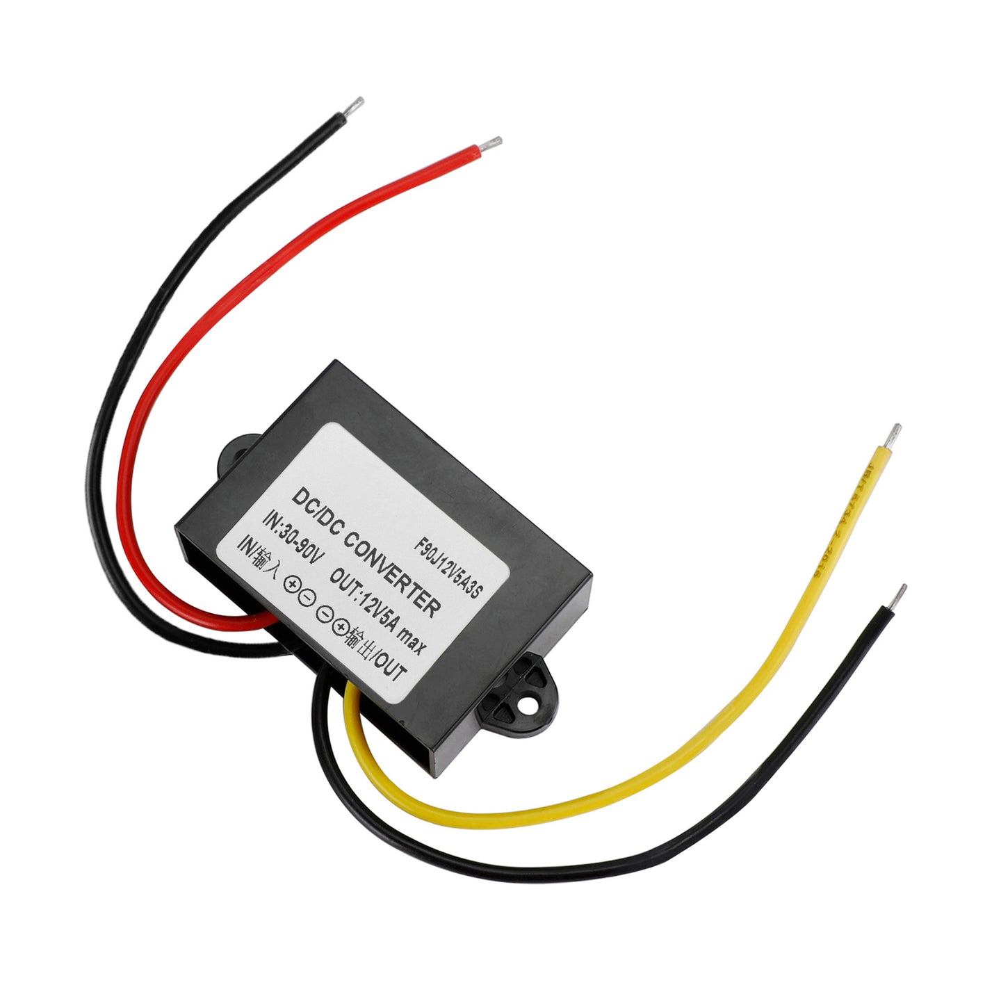 Waterproof DC-DC Converter 30-90V Step Down to 12V Power Supply Module 5A 60W