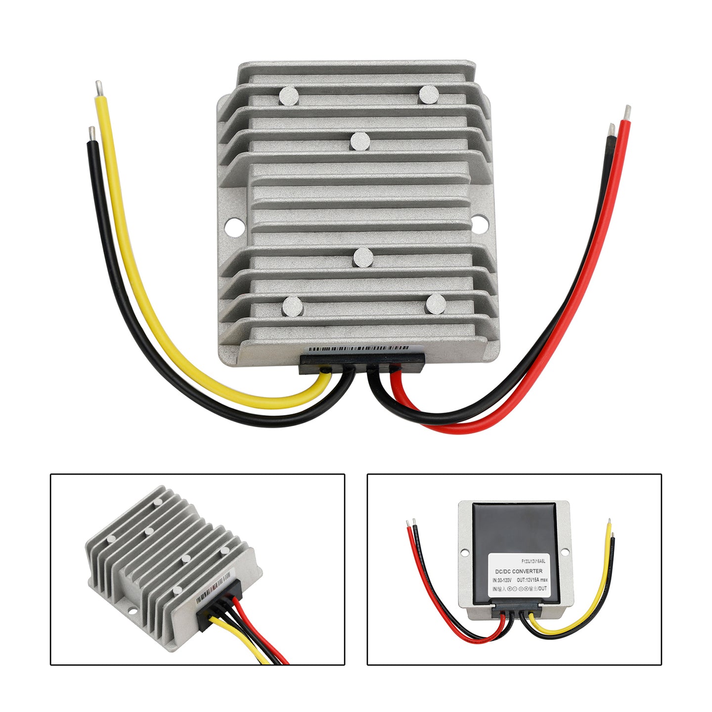 Waterproof DC-DC Step Down Converter – 30–120V to 12V 15A 180W Power Supply Regulator