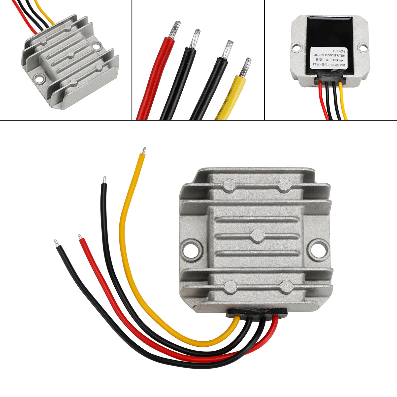 Waterproof DC/DC Converter Regulator 12V Step Up to 19V 3A 57W