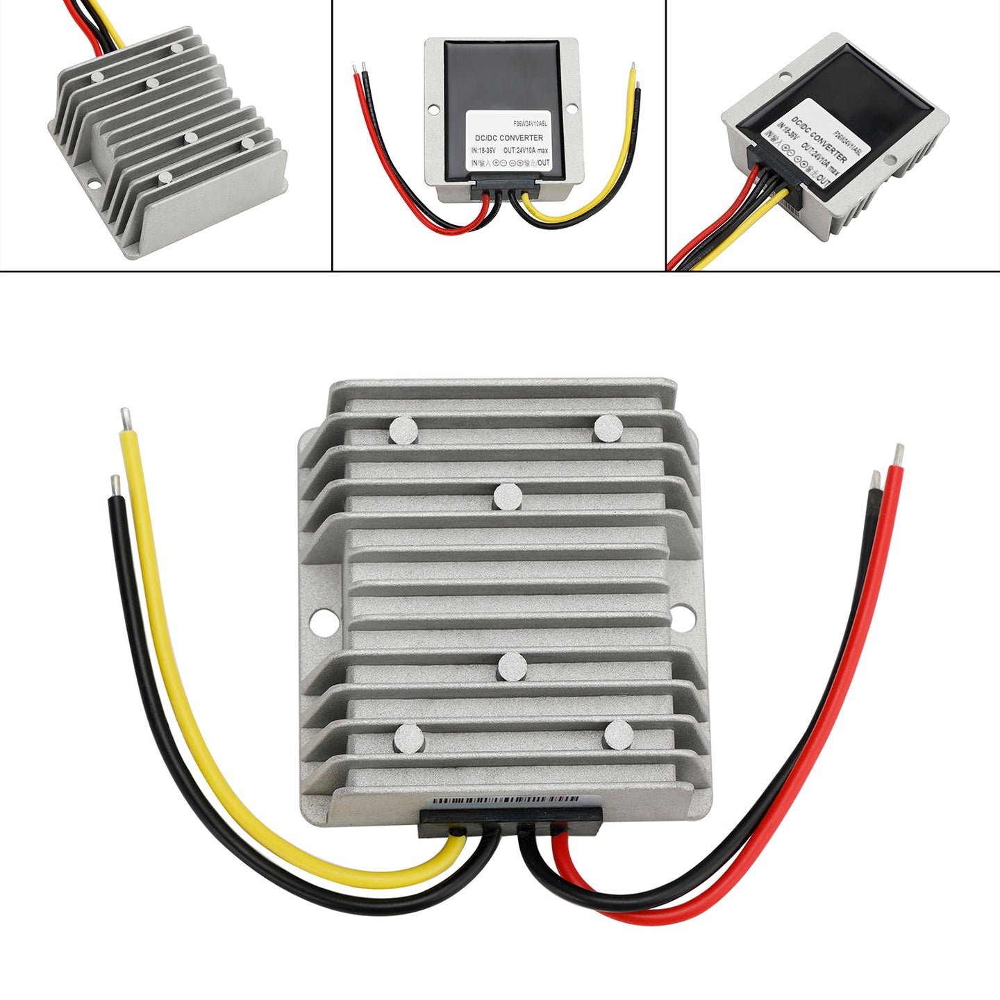 DC 18-36V Converter To DC 24V 10A Boost Buck Power Module Voltage Regulator