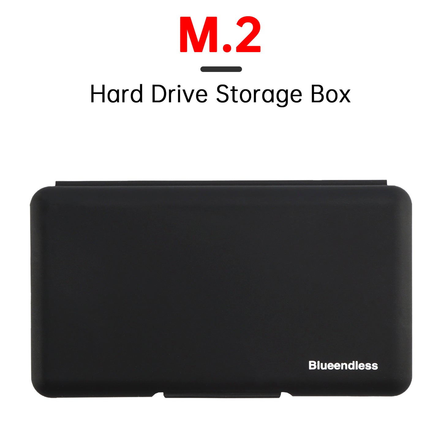 M2 Hard Drive Protection Box Storage Box Solid State Drive Box Shockproof Black
