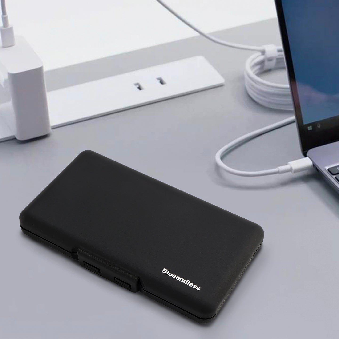 M2 Hard Drive Protection Box Storage Box Solid State Drive Box Shockproof Black