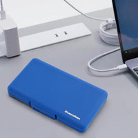 M2 Hard Drive Protection Box Storage Box Solid State Drive Box Shockproof Blue