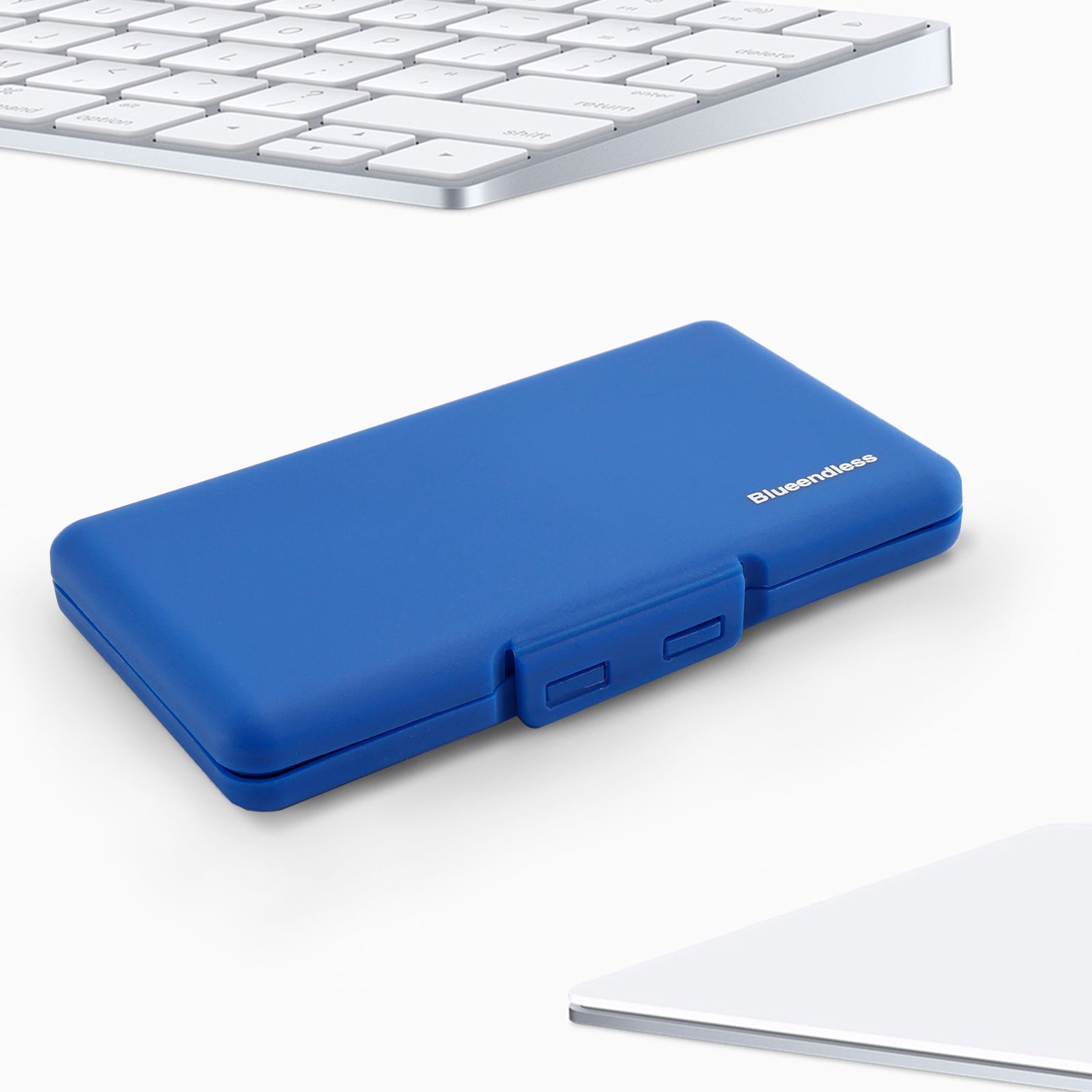 M2 Hard Drive Protection Box Storage Box Solid State Drive Box Shockproof Blue
