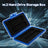 M2 Hard Drive Protection Box Storage Box Solid State Drive Box Shockproof Blue