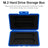 M2 Hard Drive Protection Box Storage Box Solid State Drive Box Shockproof Blue