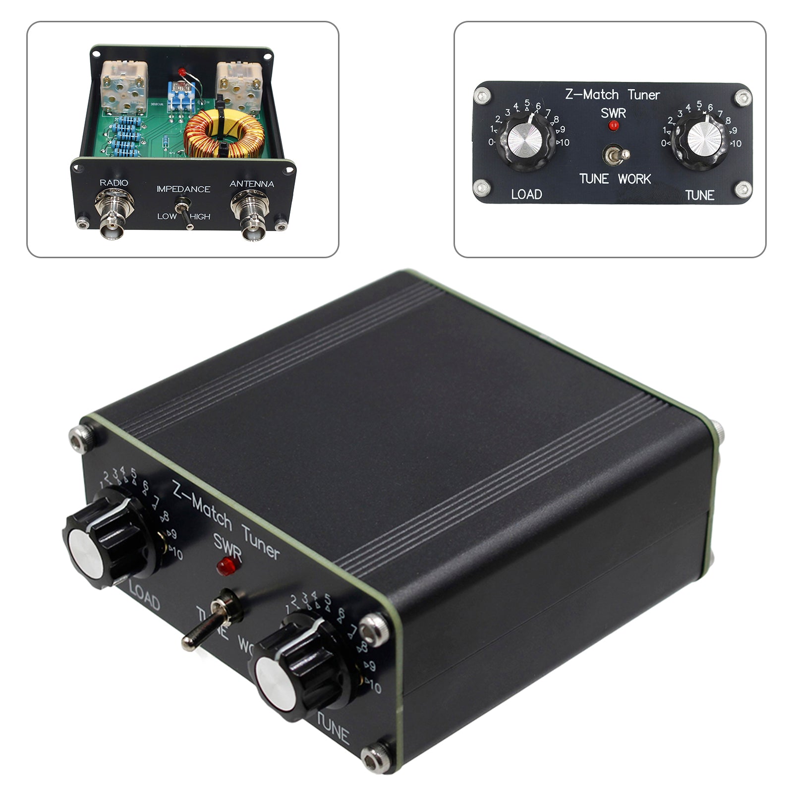 QRP Z-match Manual Antenna 5W Tuner 3-28MHz Z-Match QRP Manual Antenna Tuner Ham
