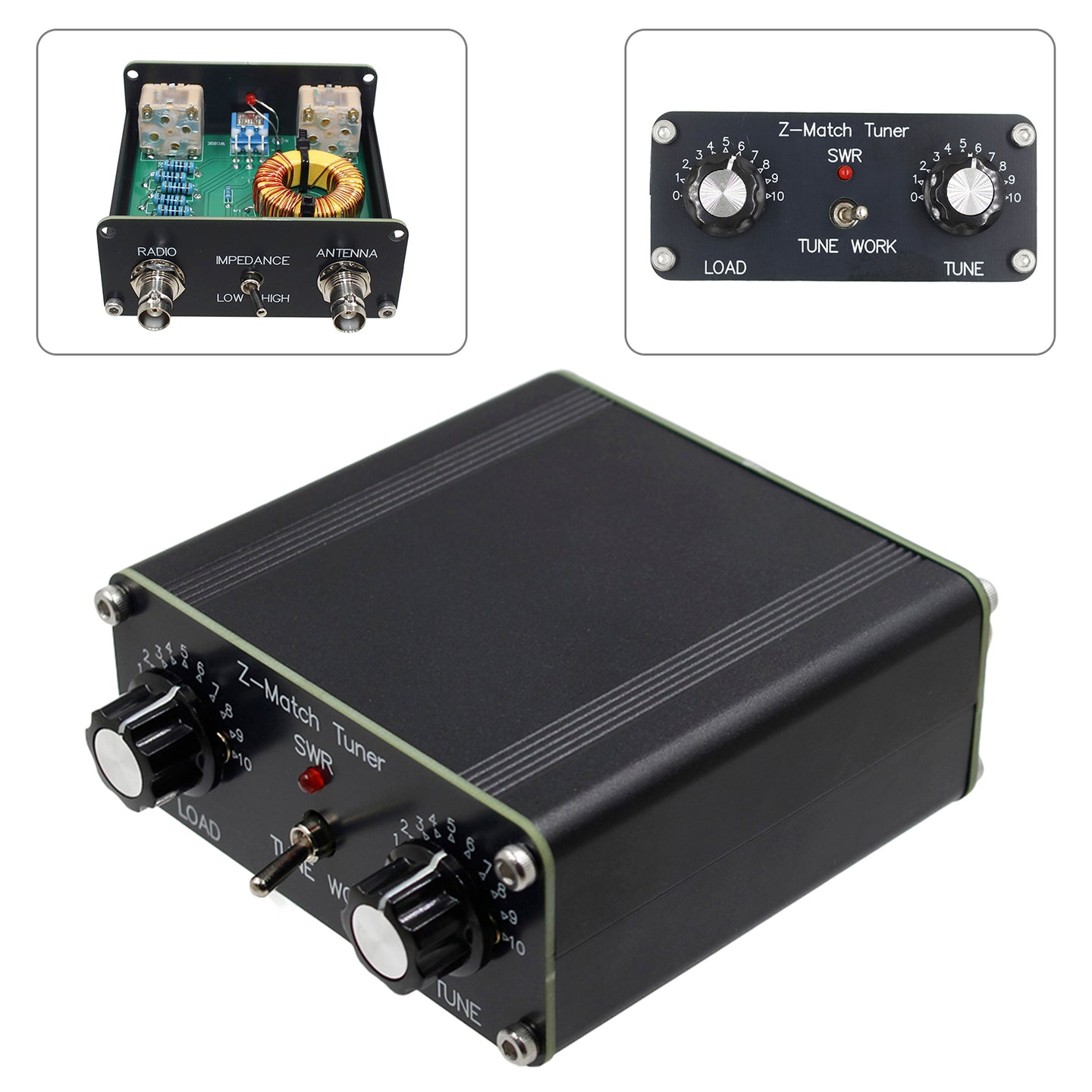 QRP Z-match Manual Antenna 5W Tuner 3-28MHz Z-Match QRP Manual Antenna Tuner Ham