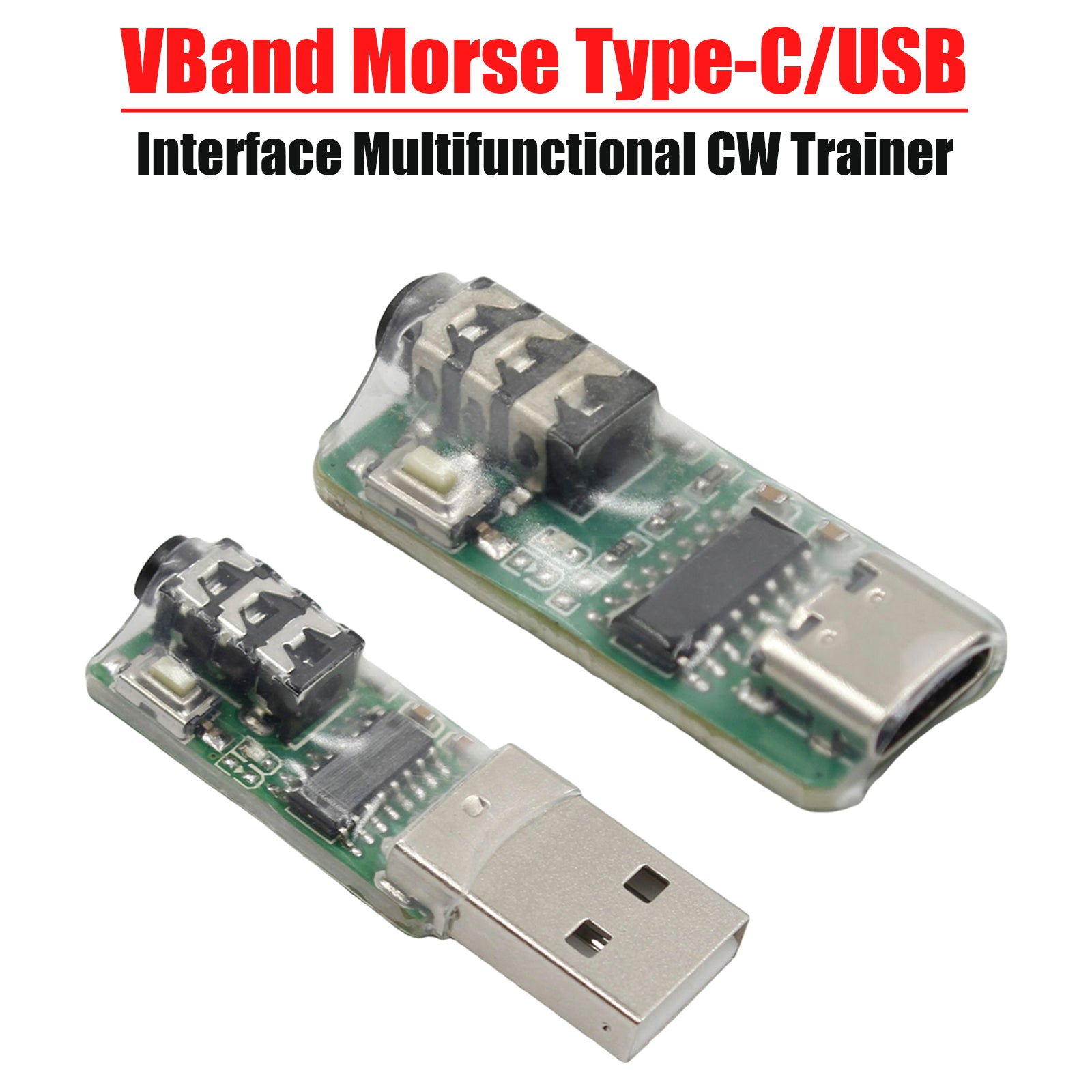 VBand Morse Type-C/USB Interface Multifunctional CW Trainer For Phone Computer