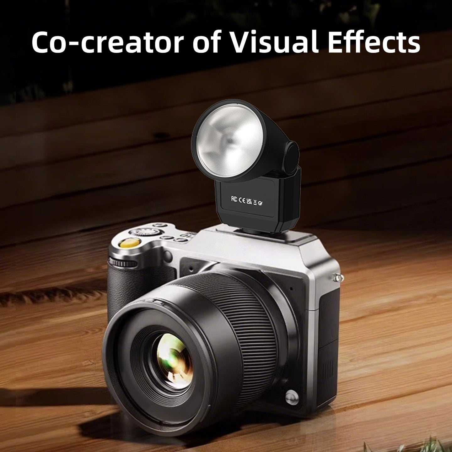 F02 Fill Light Retro Mini Flash Light Micro Single Camera External Top Light