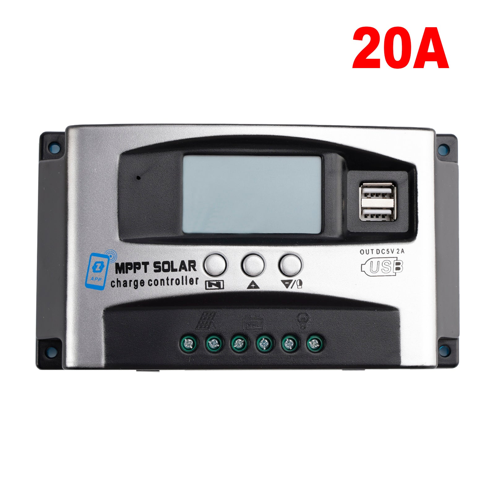 20A MPPT High Energy Solar DSP Controller Repair Battery APP to Remotely Manage