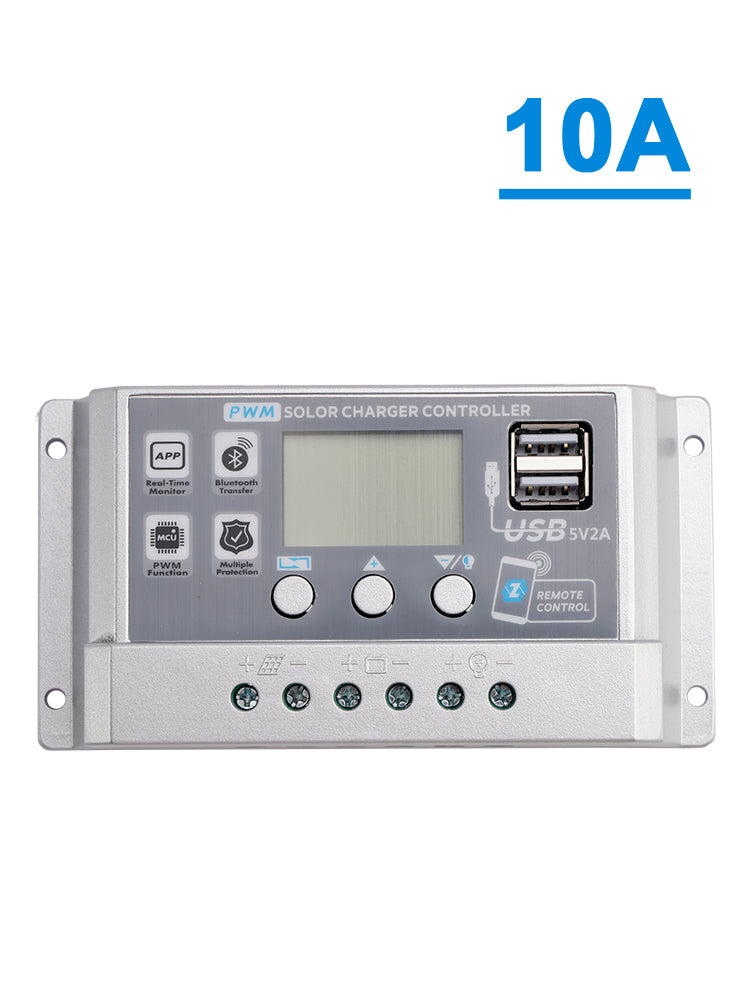 10A PWM Solar Controller Mobile APP Intelligent Control 12V24V Solar Controller