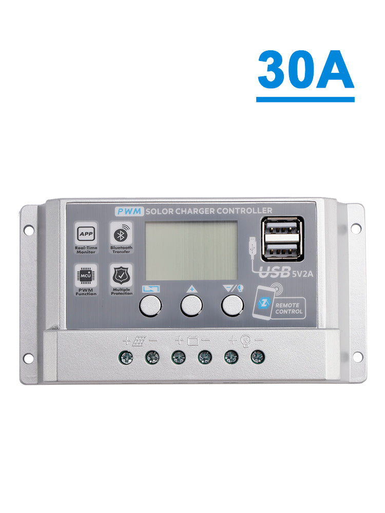30A PWM Solar Controller Mobile APP Intelligent Control 12V24V Solar Controller
